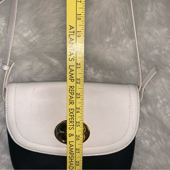 Emma Fox Black/Bone Leather Crossbody - Picture 16 of 16